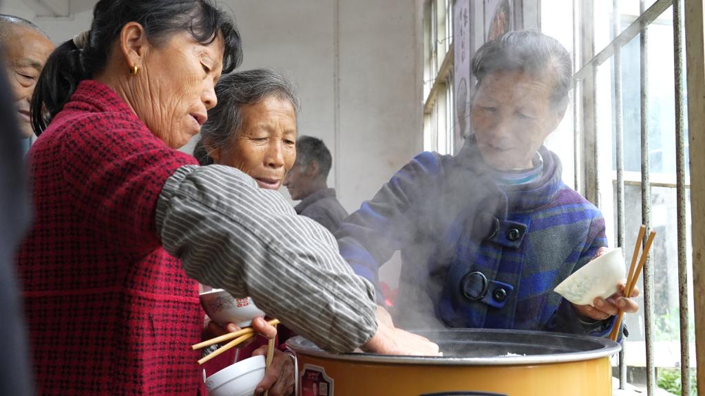 乡村“志愿红”照亮“夕阳红” 字体： 小 中 大 